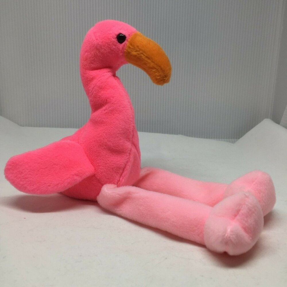 Ty Beanie Baby Pinky Flamingo Plush Stuffed Animal Retired W Tag Feb 13 1999